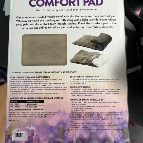 NEW Brookstone  Warming Comfort Pad - Picture 4 of 7